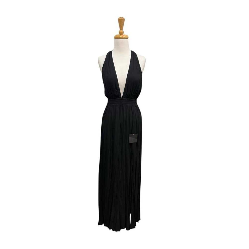 Lulus Black Halter Maxi Dress Size S Small
